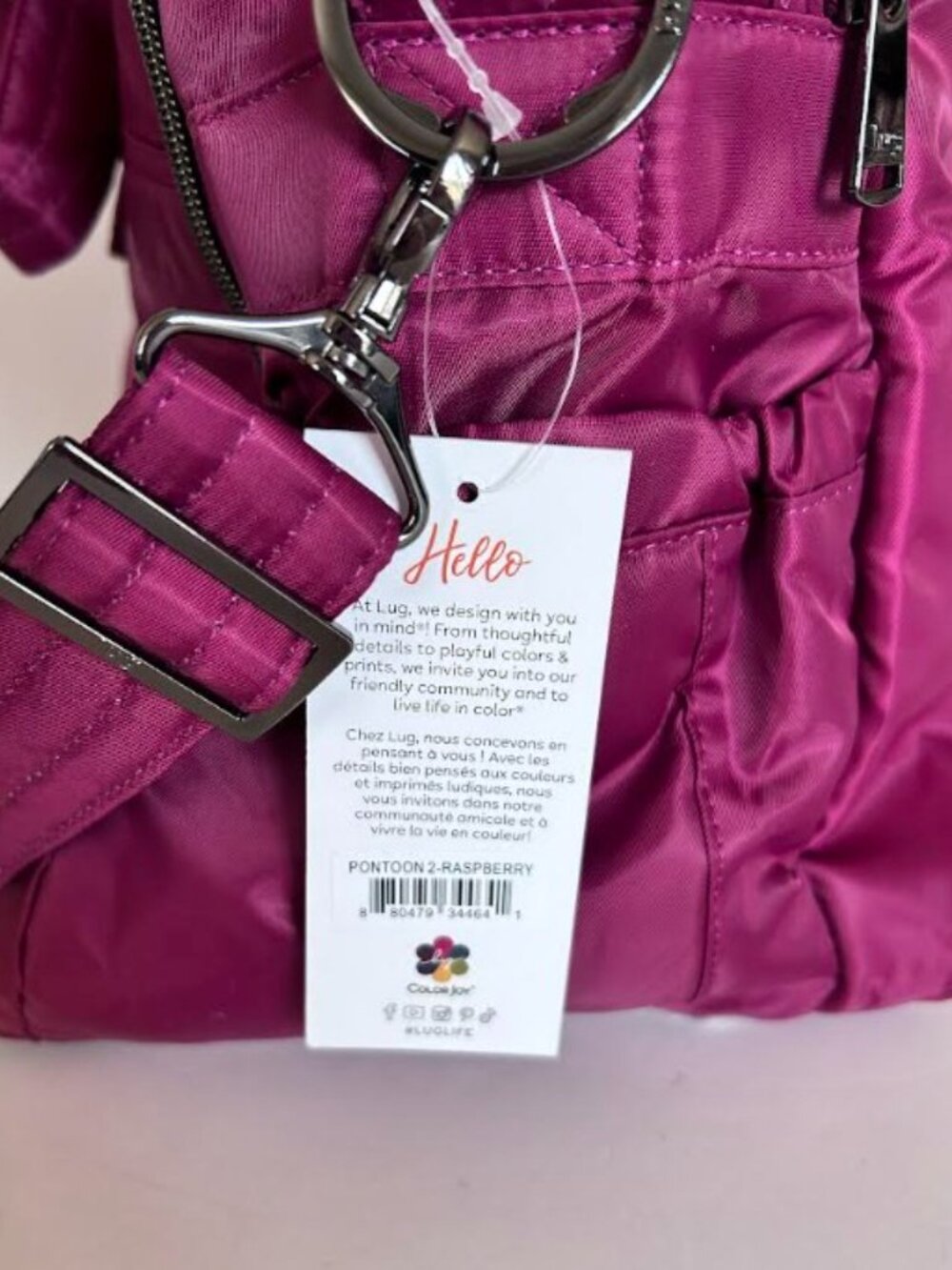 Lug Pontoon 2 Overnight Bag Raspberry Berry Red - Picture 14 of 14